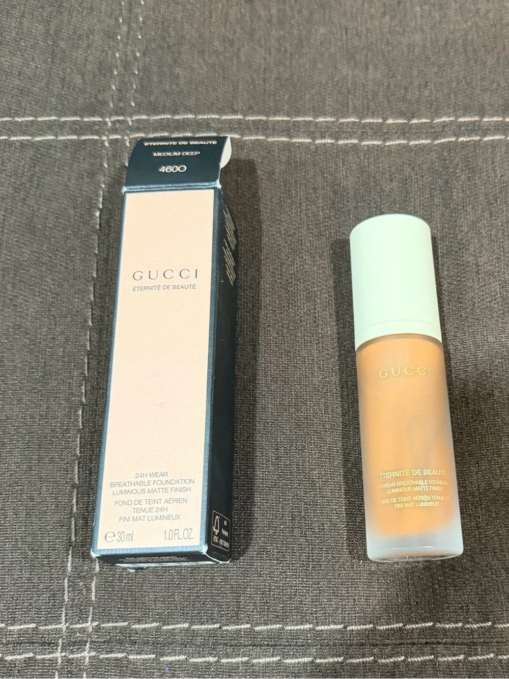 Gucci Éternité de Beauté Medium Deep 4600 - Black & Gold Accents